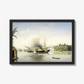 The Bombardment of the Sultan of Djambi's Kraton by the Government Naval Ships 'Celebes', 'Admiraal van Kinsbergen' and 'Onrust' on 8 September 1858 by Unknown - thumbnail_1_bf_66fe845d8213847b6f357c2b